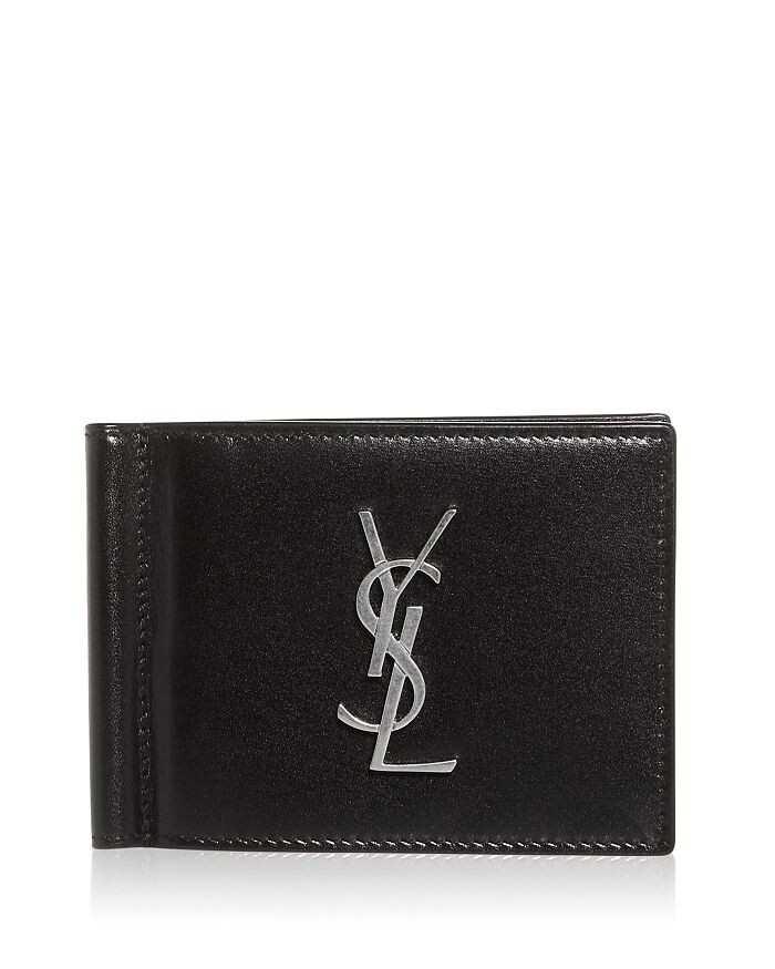 

Кожаный футляр для карт с зажимом для денег Saint Laurent
