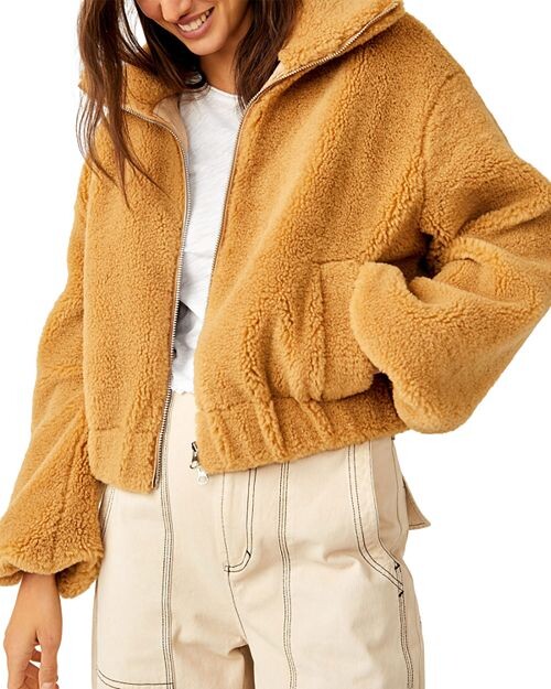 

Получите уютную пушистую куртку Тедди Free People, цвет Tan/Beige