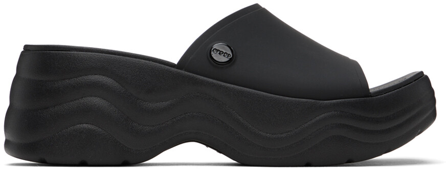 

Черные шлепанцы Skyline Crocs