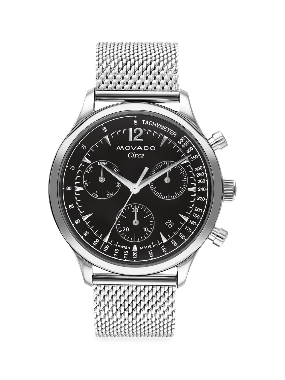 

Часы Heritage Circa из нержавеющей стали Movado, черный