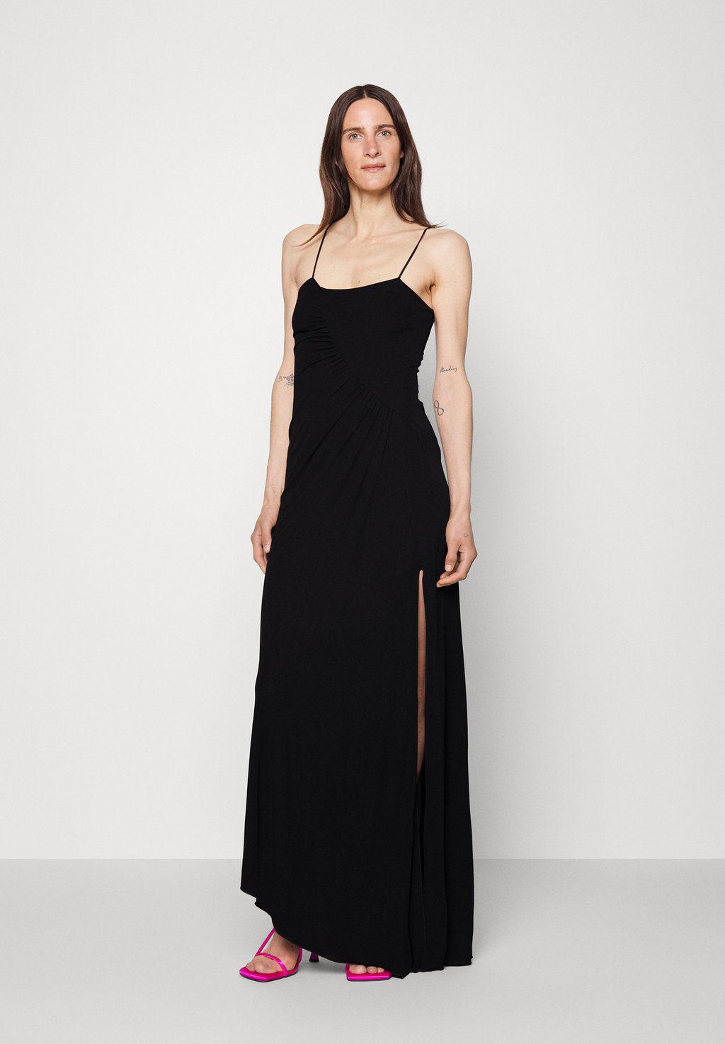 Элегантное платье Scintilla Interlock Crep Dress Pinko, черный электроблинница tefal crep party colormania py559312