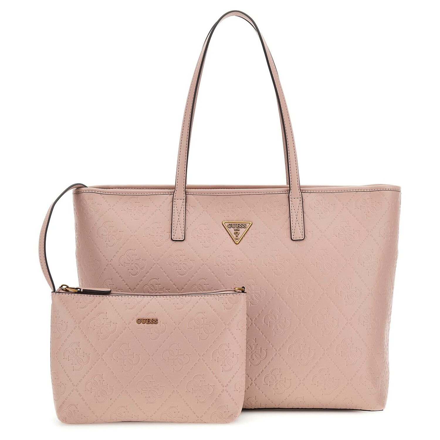 

Сумка шоппер Guess Power Play L 13 mit abnehmbarer Pouch 40см, цвет rosewood logo