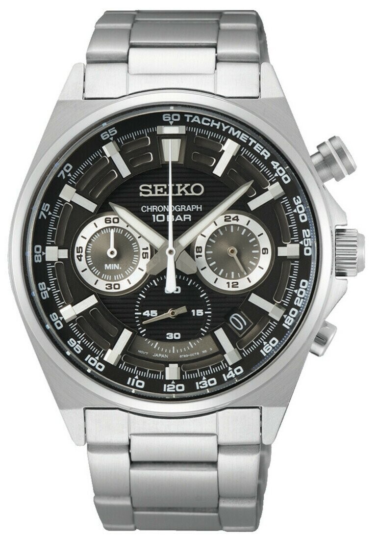 

Хронограф Seiko, цвет silver coloured