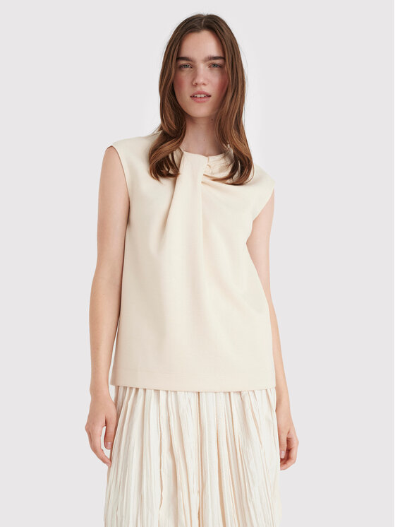 Блуза свободного кроя Inwear, бежевый летнее платье свободного кроя inwear бежевый