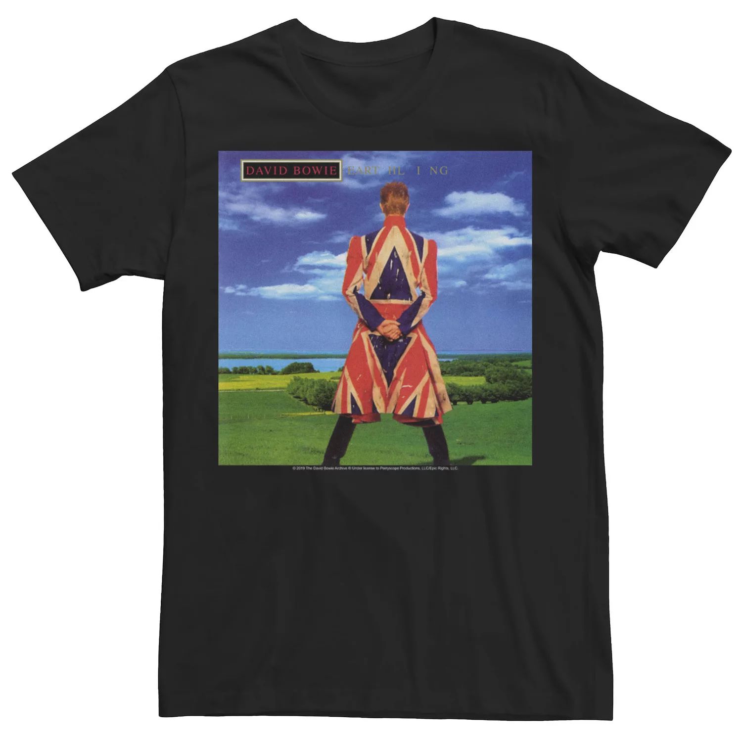 Мужская футболка с рисунком David Bowies Bowie Earthling Licensed Character
