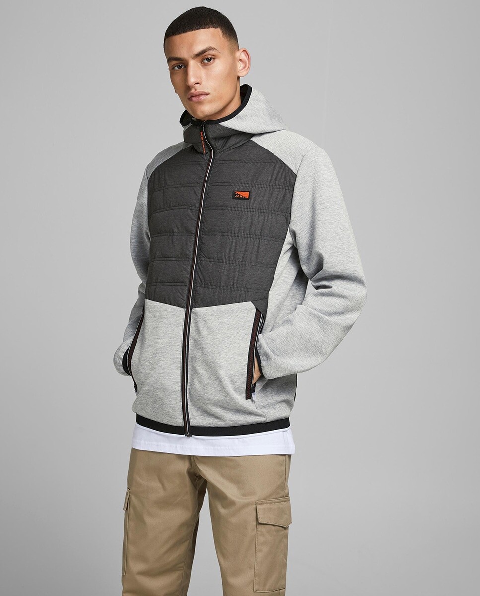 

Серая мужская техническая куртка Jack & Jones, серый