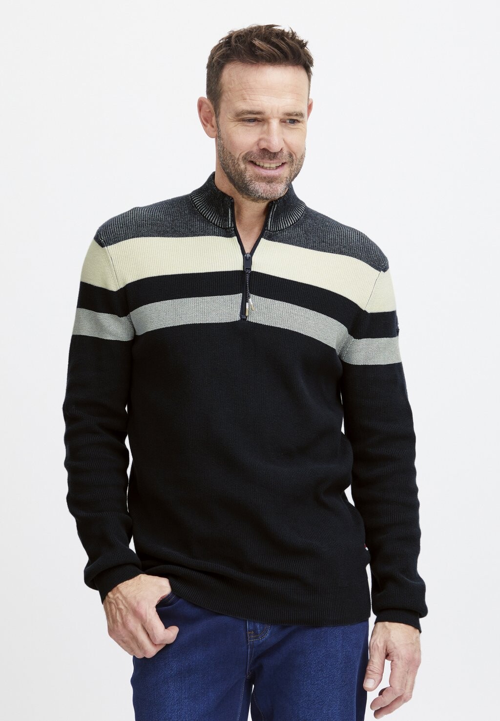 

Джемпер HALFZIP FQ1924, темно-синий