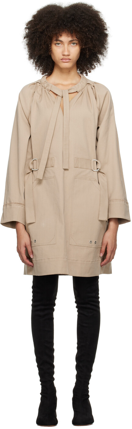

Бежевое мини-платье-панама 3.1 Phillip Lim