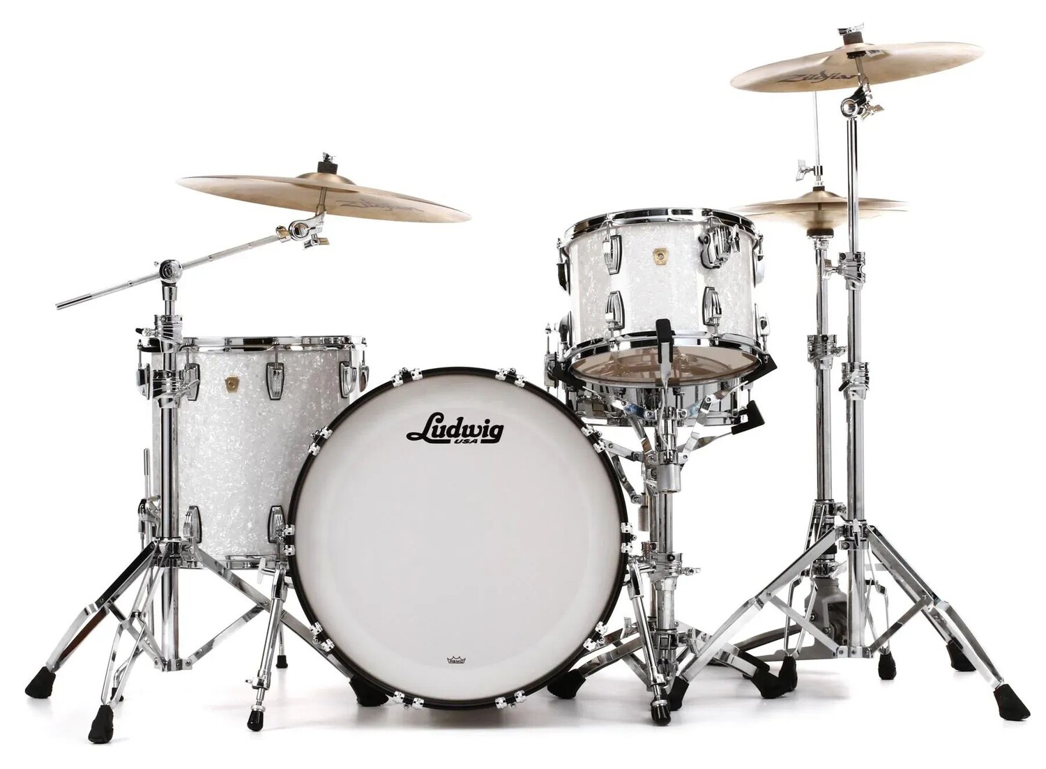 

Ludwig Classic Maple Fab 22 Набор из 3 предметов Shell - Белый морской жемчуг