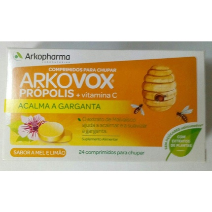 Arkovox Прополис и витамин С с медом 24 таблетки, Arkopharma