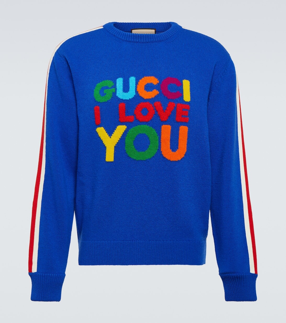 

Шерстяной свитер интарсия Gucci, синий