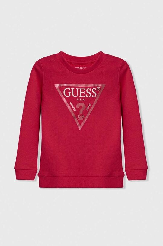 

Guess Детская хлопковая толстовка, розовый