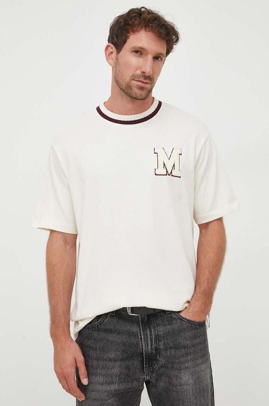 

Хлопковая футболка DENIM Marc O'Polo, бежевый