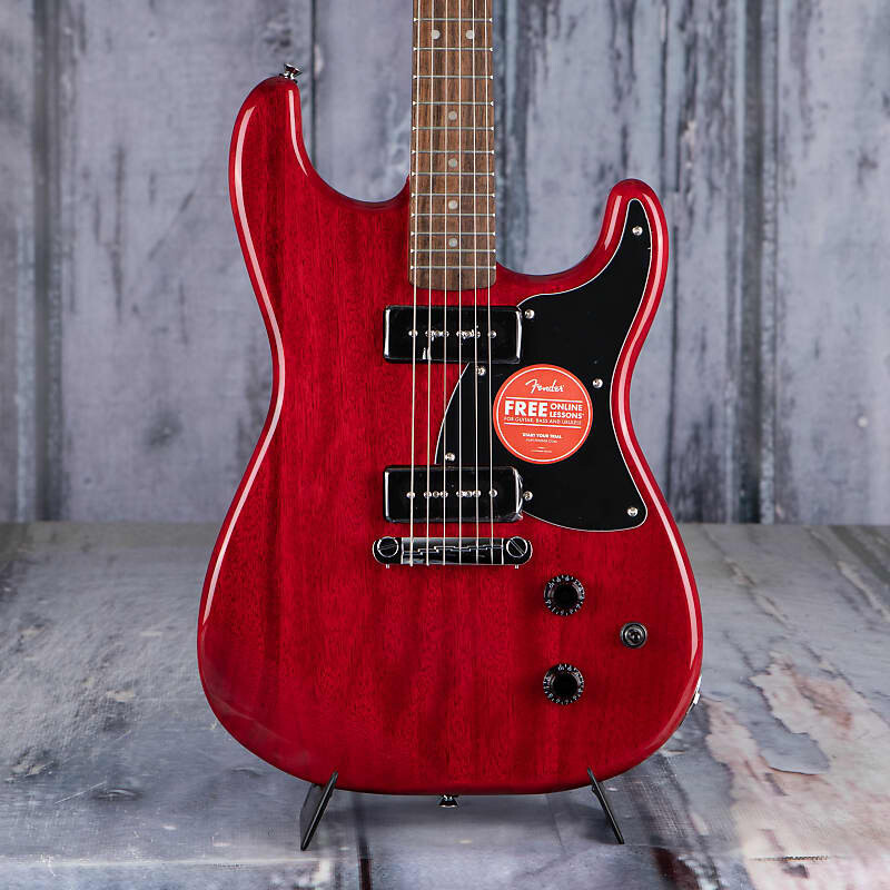 

Электрогитара Squier Paranormal Strat-O-Sonic, Crimson Red Transparent