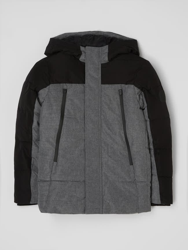 Стеганая куртка двухцветного дизайна Jack & Jones, черный