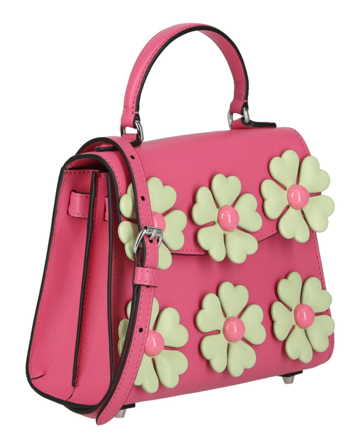 

Сумка-портфель с цветочной аппликацией Moschino, цвет Fantasy Pink