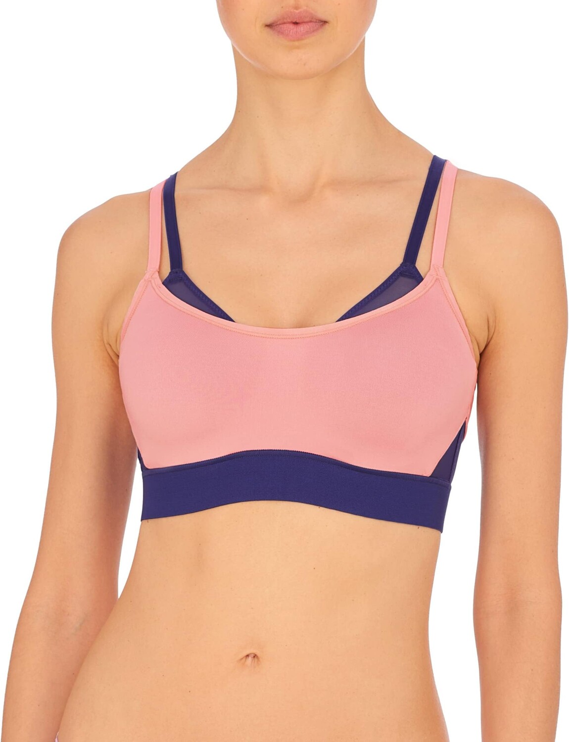

Спортивный бюстгальтер на косточках Gravity Contour Natori, цвет Dewberry Wild Poppy Print
