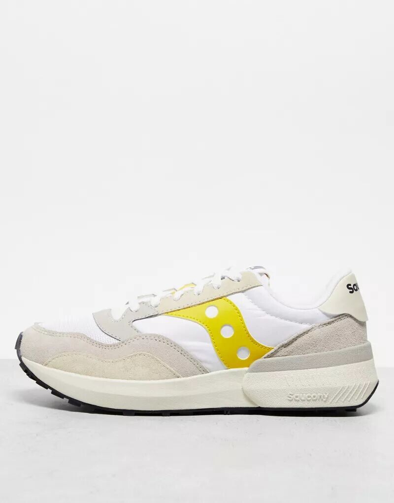 

Бело-желтые кроссовки Saucony Jazz NXT