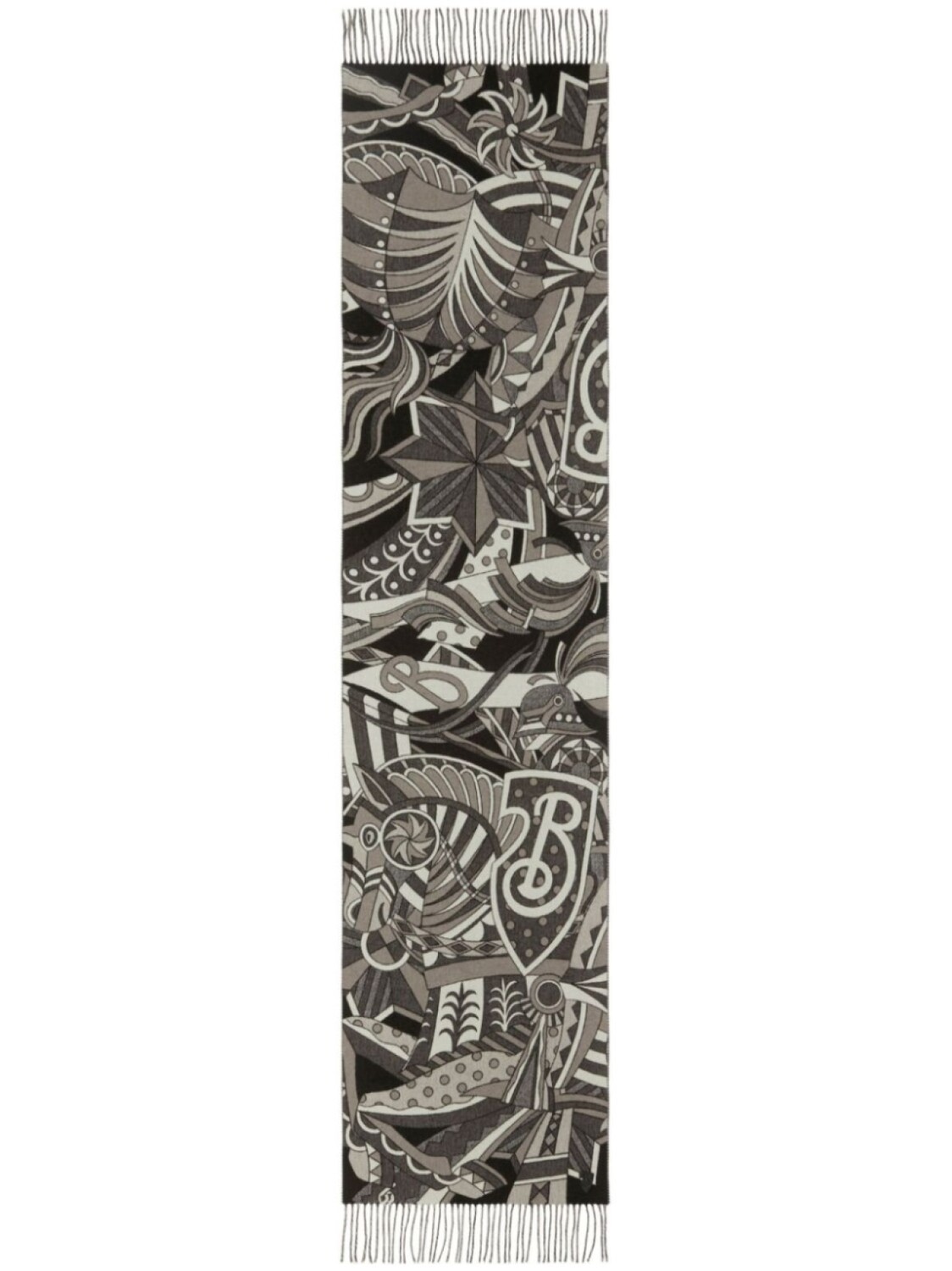 

Шарф Carousel EKD Burberry, серый