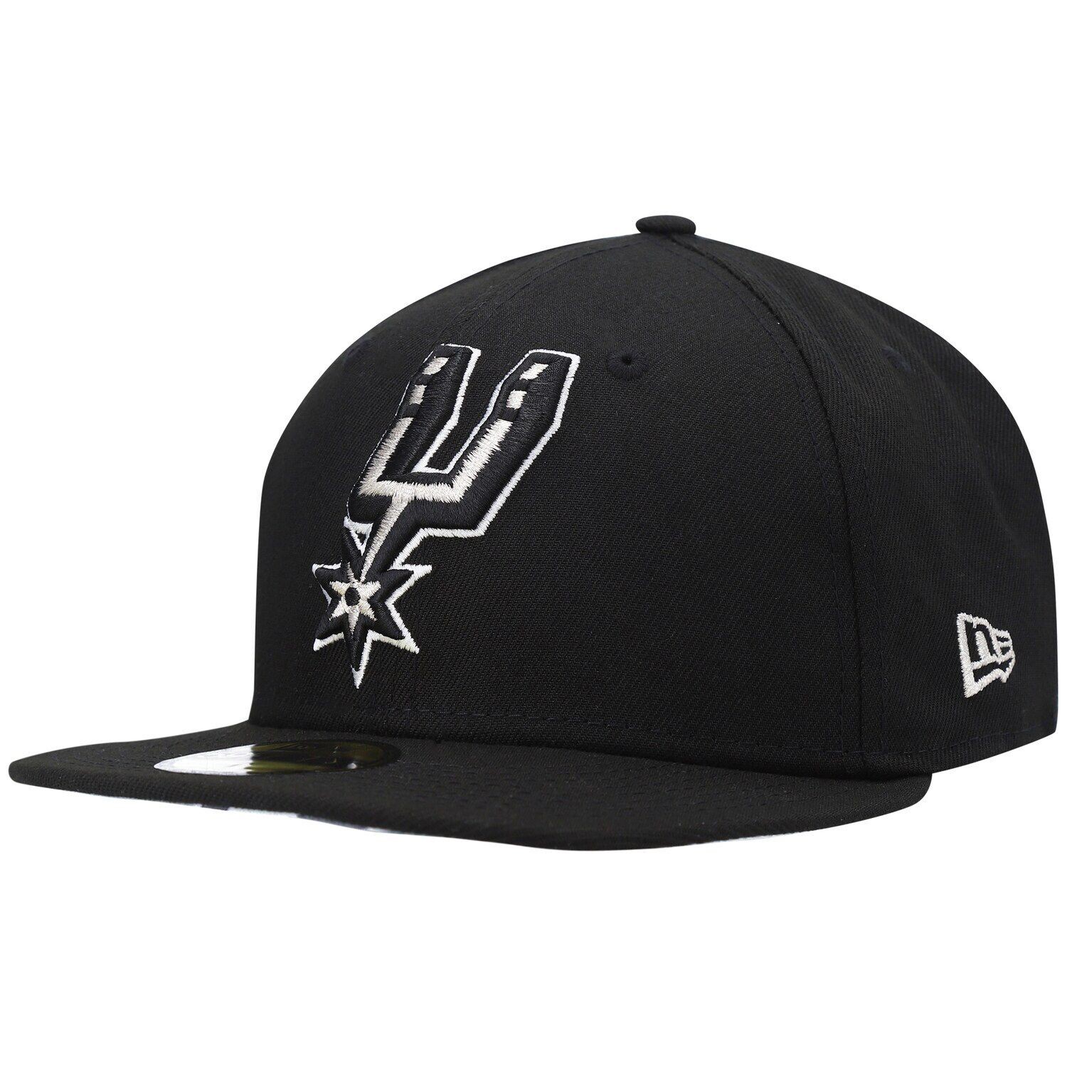 

Черная мужская облегающая шляпа New Era San Antonio Spurs Team Wordmark 59FIFTY