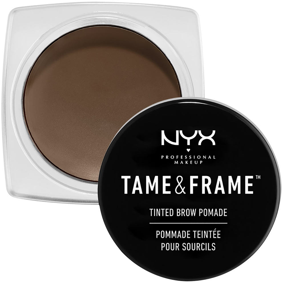 Помада для укладки бровей брюнетка Nyx Professional Makeup Tame & Frame Tinted Brow Pomade, 5 гр водостойкая помада для бровей brow pomade 3 2г dark brown