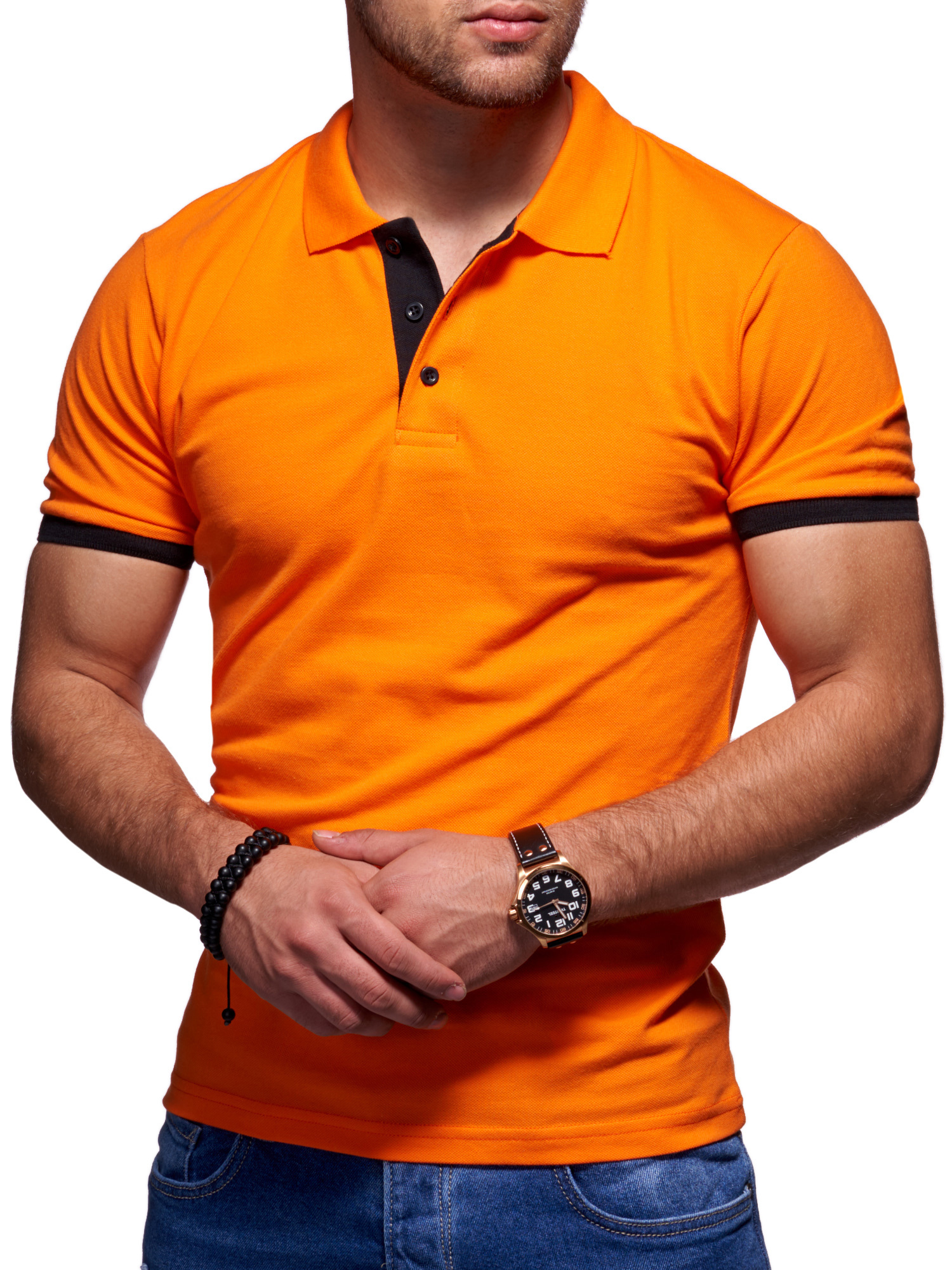 Поло Style Division SDTACOMA, оранжевый