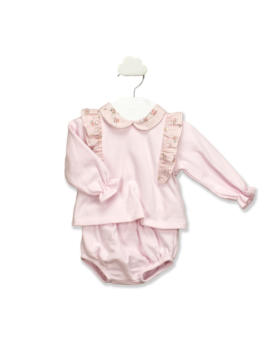 Двойной комплект для девочки розового цвета BABIDÚ, розовый детская футболка реалистичная синяя лягушка 104 темно розовый