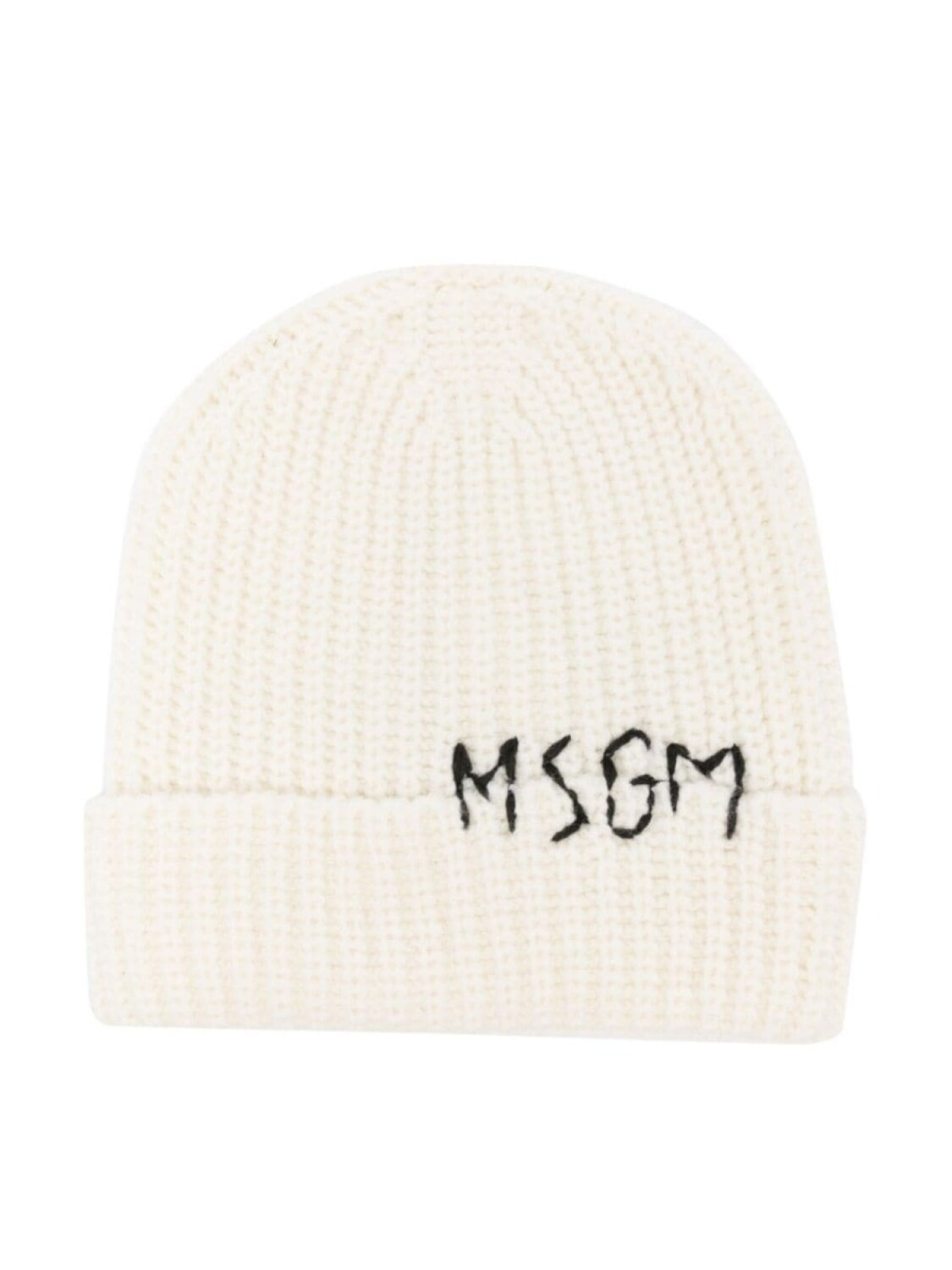 

MSGM Kids шапка с вышитым логотипом, нейтральный цвет
