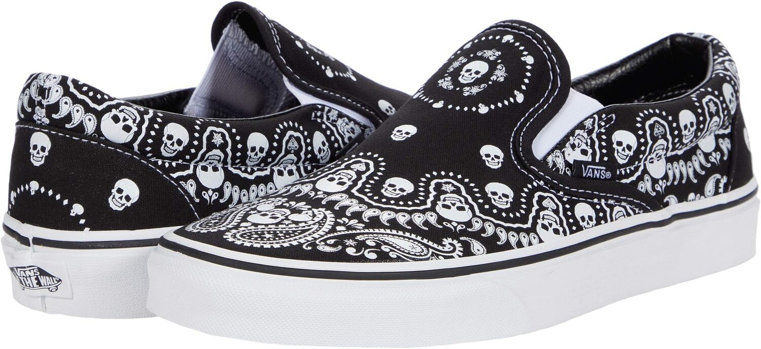 

Кроссовки Vans Classic Slip-On, цвет (Bandana) Classic Black/White