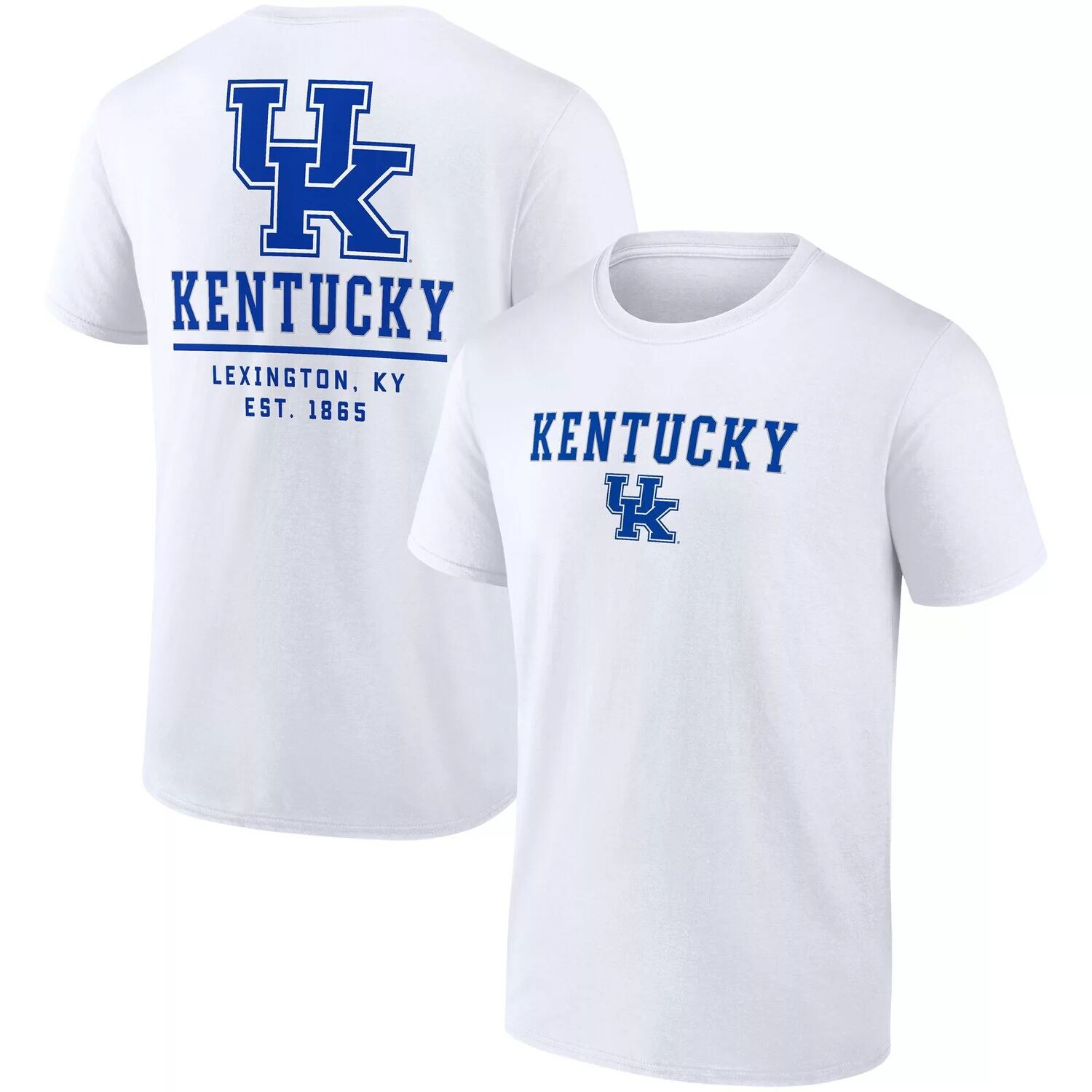 

Мужская белая футболка Fanatics с логотипом Kentucky Wildcats Game Day 2-Hit