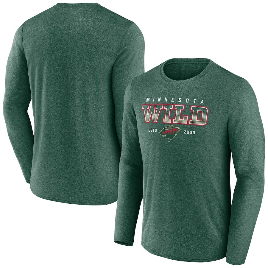 

Футболка с длинным рукавом Fanatics Branded Minnesota Wild, зеленый