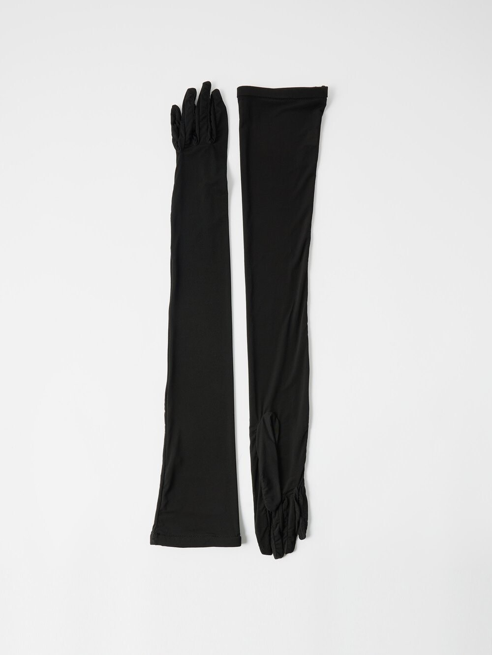 

Длинные перчатки из джерси Saint Laurent, черный