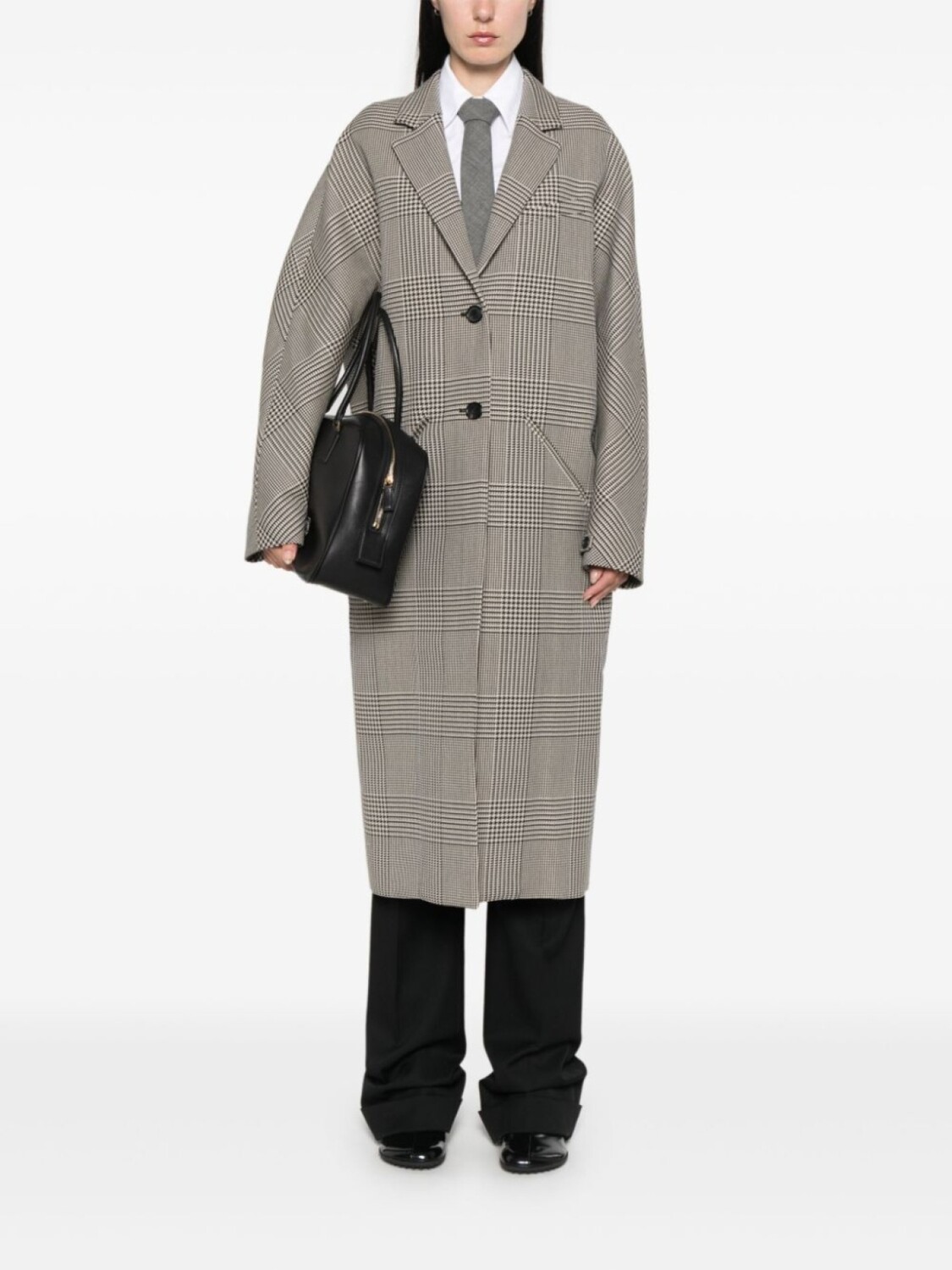 

Courrèges пальто Cocoon, серый