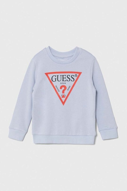 

Детская хлопковая толстовка Guess, синий