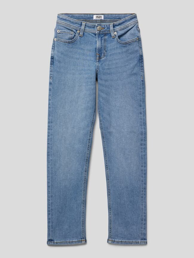 

Джинсы с пятью карманами, модель «CLARK» Jack & Jones, светло-синий
