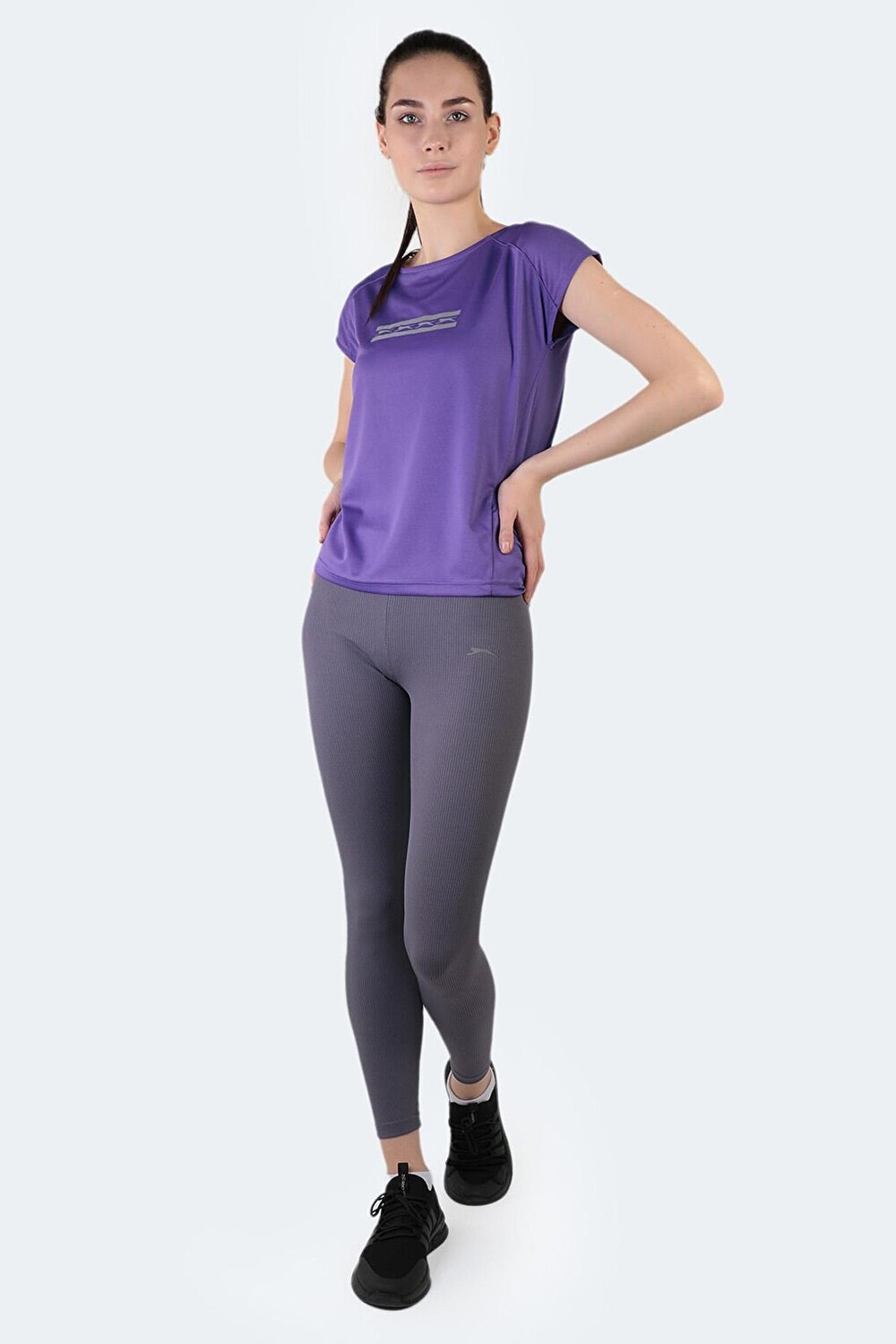 

Женские тайтсы для фитнеса PRADEEP темно-серые SLAZENGER