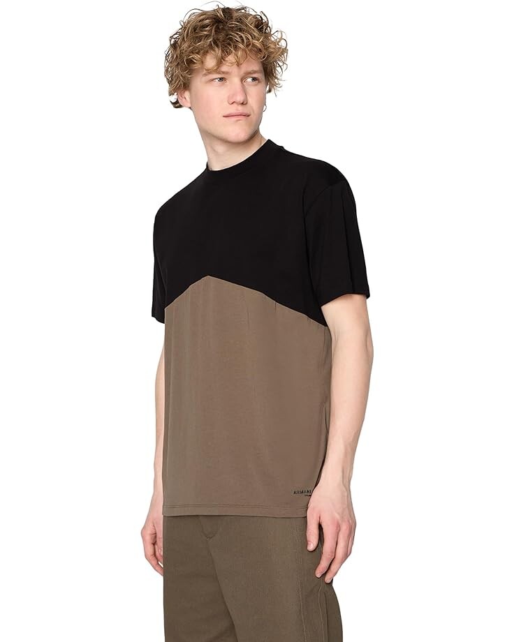 

Футболка Armani Exchange Chevron, цвет Black/Crocodile
