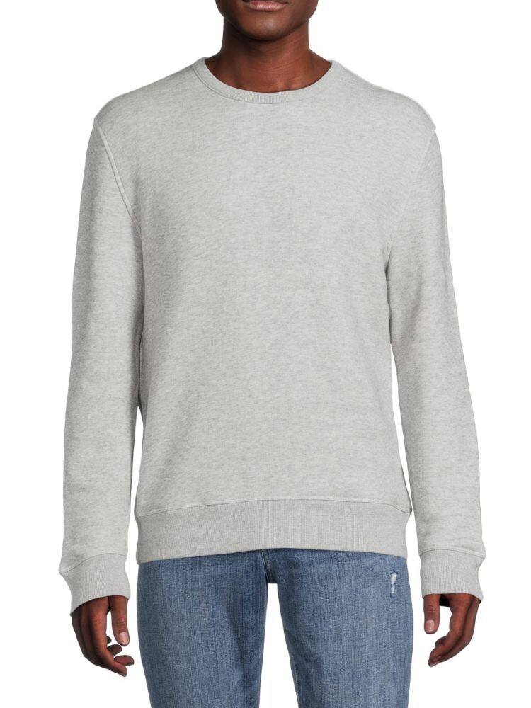 

Хлопковый свитер с круглым вырезом Vince, цвет Heather Grey
