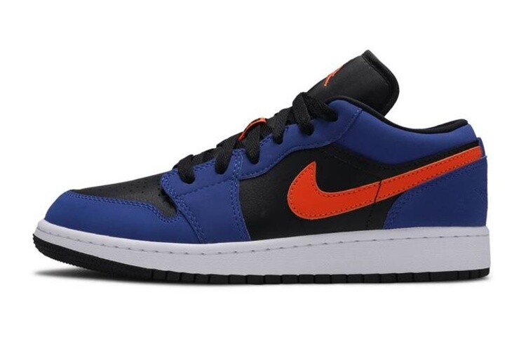 

Air Jordan 1 Low GS 'Rush Blue' Черный/Синий/Оранжевый