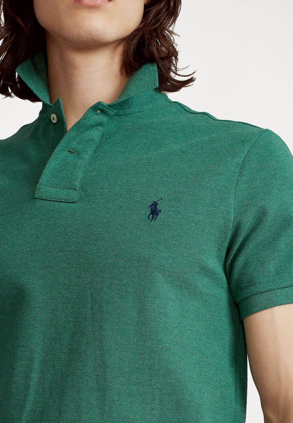

Рубашка поло SLIM FIT MESH POLO SHIRT Ralph Lauren, зеленый