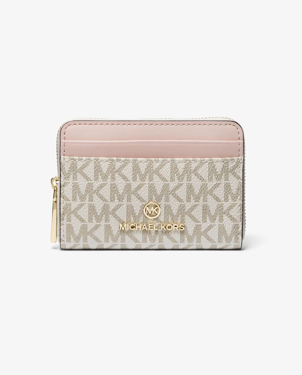 

Маленький розовый женский кошелек с логотипами Michael Michael Kors, розовый