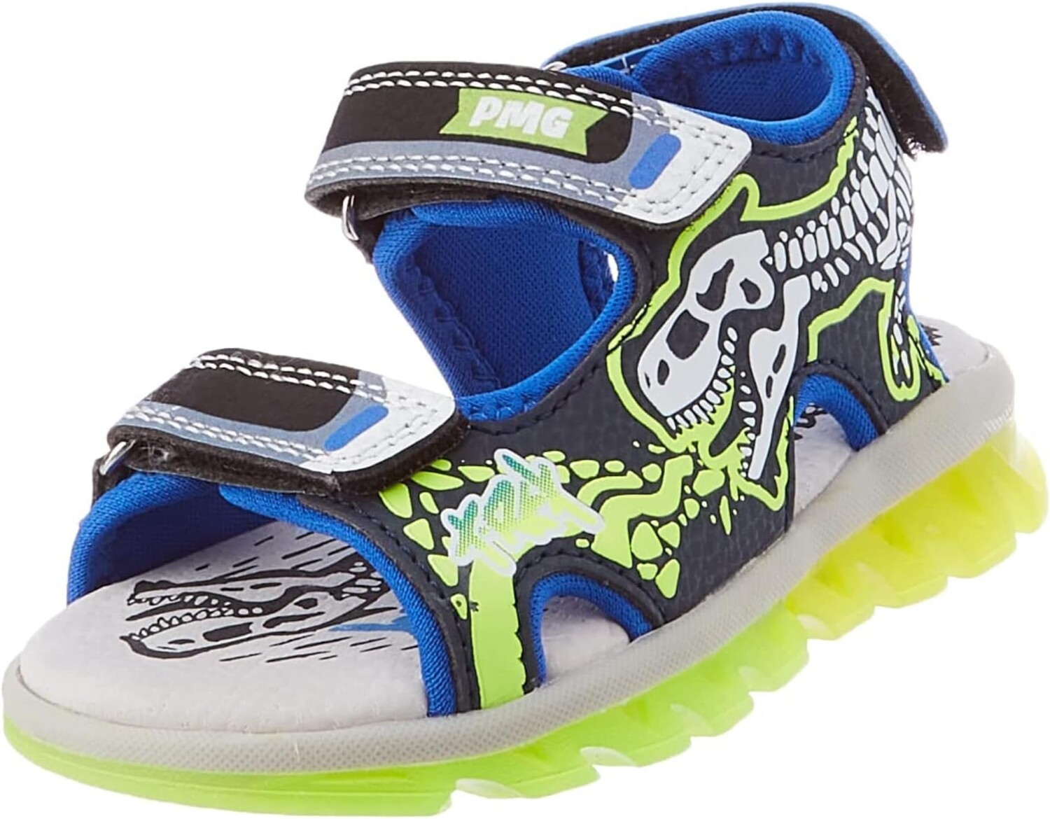

Сандалии на плоской подошве 39770 Primigi, цвет Black/Blue/Lime/White
