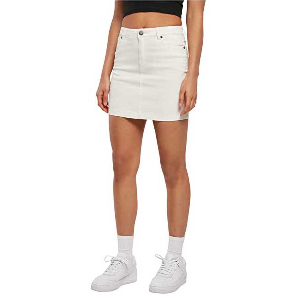 Юбка Urban Classics Organic Stretch High Waist Mini, белый