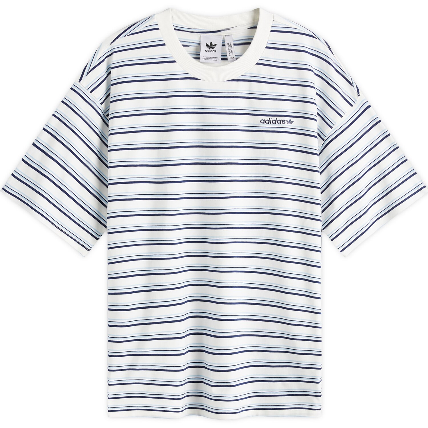 

Футболка Adidas 80S Striped T-Shirt, цвет Off White