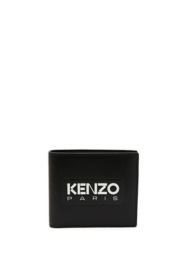 

Мужской кожаный кошелек с логотипом Kenzo, черный