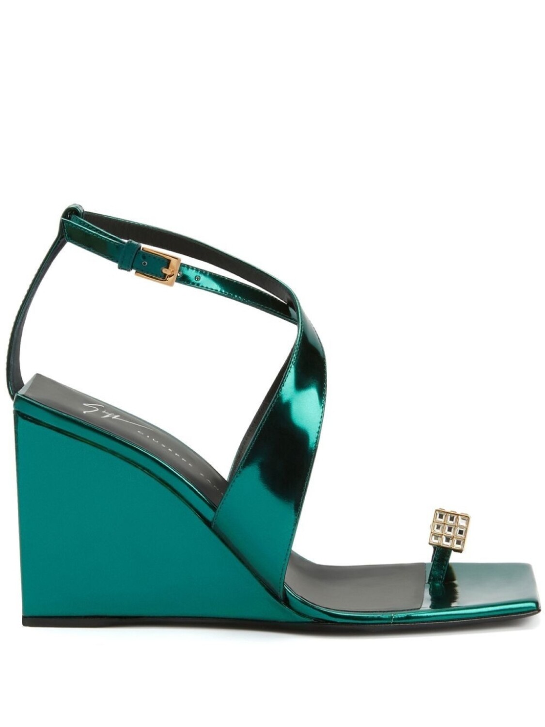 

Giuseppe Zanotti босоножки Nihao Ring 105, зеленый