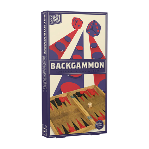 Настольная игра Wooden Games Workshop: Backgammon wooden marble pattern backgammon polished luxe checkers game set