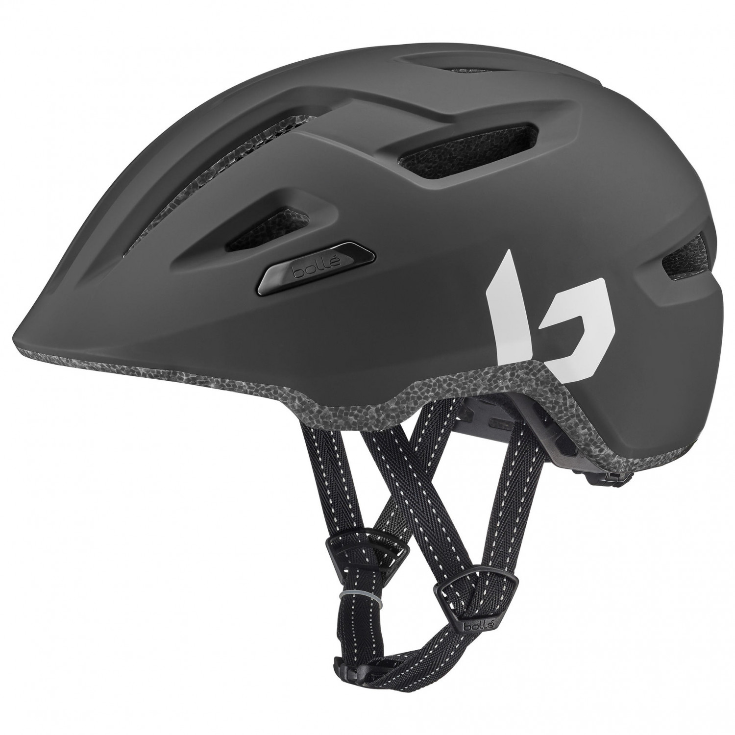 Велосипедный шлем Bollé Stance Pure, матовый черный шлем дьявольские звуковые украшения длинные короткие разноцветные фотомагнитные аксессуары для велосипедного шлема