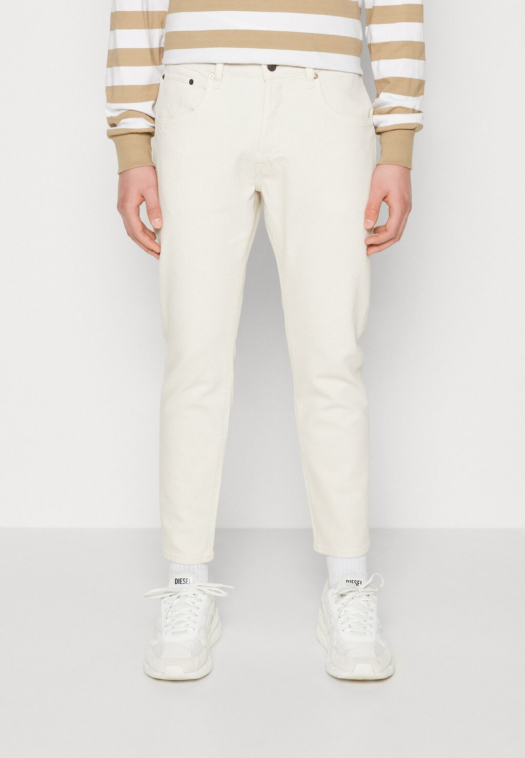 

Джинсы зауженного кроя JJIFRANK JJLEEN Jack & Jones, экрю