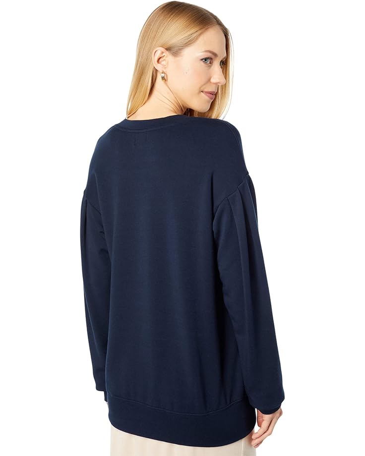 цена Толстовка SUNDRY Pleated Sleeve Sweatshirt, темно-синий